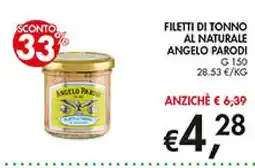 Coal Filetti di tonno al naturale Angelo Parodi offerta
