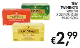 Coal Tea' Twinings vari tipi offerta