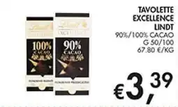 Coal Tavolette Excellence Lindt offerta