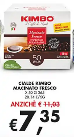 Coal Cialde Kimbo Macinato Fresco offerta