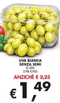 Coal Uva bianca senza semi offerta