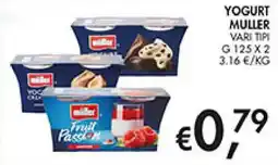 Coal Yogurt Muller vari tipi offerta