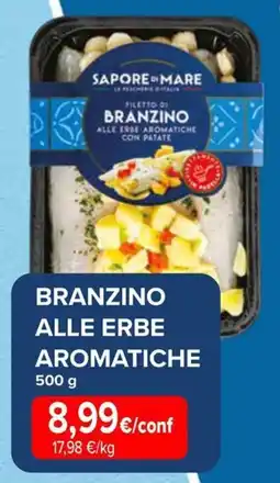 Sapore di Mare Sapore di mare filetto di branzino alle erbe aromatiche con patate offerta