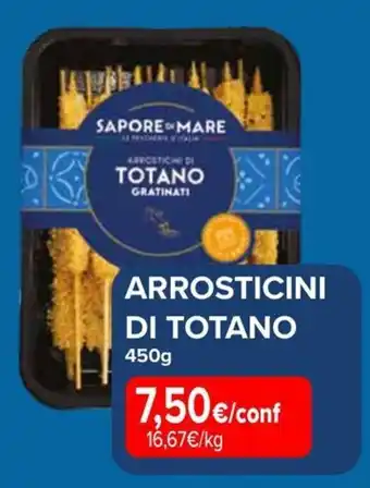 Sapore di mare arrosticini di totano gratinati