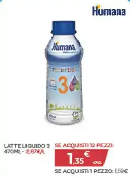 Bimbo Store Latte liquido 3 Humana offerta
