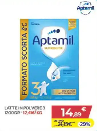 Latte in polvere 3 Aptamil