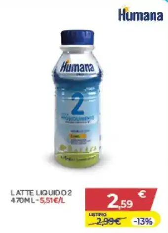 Latte liquido 2 Humana