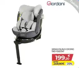 Bimbo Store Seggiolino Crono Giordani offerta