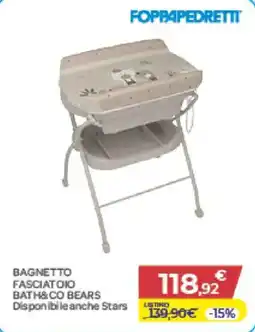 Bimbo Store Bagnetto fasciatoio bath&co bears offerta