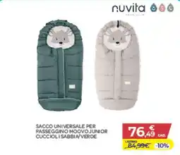 Bimbo Store Sacco universale per passeggino moovo junior Cuccioli sabbia/verde offerta