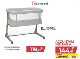 Culla G-Dream Together Grey Giordani
