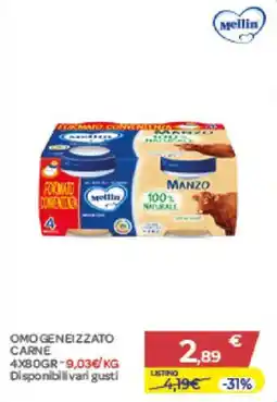 Bimbo Store Omo genizzato carne Mellin offerta