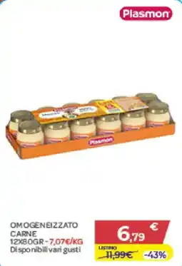 Bimbo Store Plasmon Omogeneizzato Carne offerta