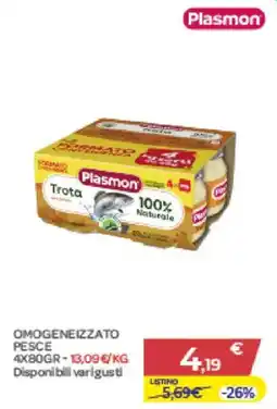 Bimbo Store Plasmon Trota offerta