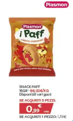 Bimbo Store Plasmon i Paff offerta
