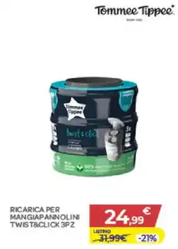 Bimbo Store Ricarica per mangiapannolini twist&click Tommee Tippee offerta