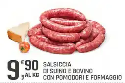 Supermercati Dok Salsiccia di suino e bovino con pomodori e formaggio offerta