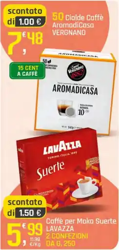 Supermercati Dok Caffè per Moka Suerte LAVAZZA offerta