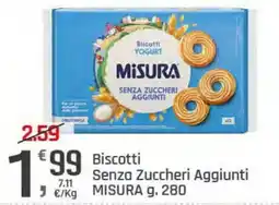 Supermercati Dok Biscotti Senza Zuccheri Aggiunti Misura offerta