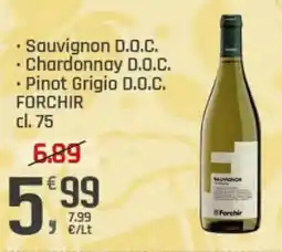 Supermercati Dok Sauvignon D.O.C./ Chardonnay D.O.C./ Pinot Grigio D.O.C. Forchir offerta