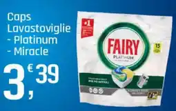 Supermercati Dok Caps Lavastoviglie Fairy Platinum Miracle offerta