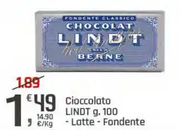 Supermercati Dok Cioccolato LINDT offerta