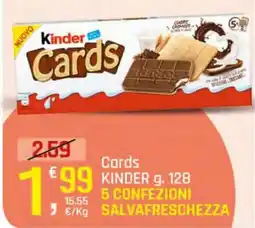 Supermercati Dok Kinder Cards offerta