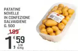 Supermercati Dok Patatine novelle in confezione salvaigiene offerta