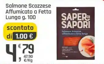 Saper di Sapori Salmone Scozzese affumicato a fetta lunga