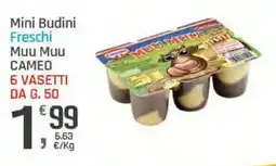 Supermercati Dok Mini Budini Freschi Muu Muu Cameo offerta