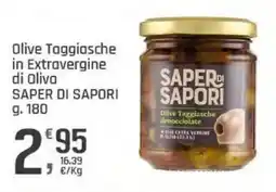 Supermercati Dok Olive Taggiasche in Extravergine di Oliva Saper di Sapori offerta