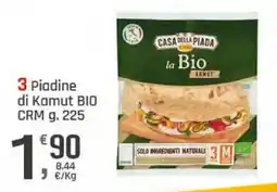 Supermercati Dok Casa della Piada la Bio Piadine di Kamut BIO offerta