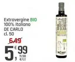 Supermercati Dok Extravergine Bio 100% italiano De Carlo offerta