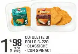 Supermercati Dok Cotolette di pollo è pronto offerta
