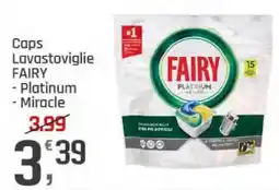 Supermercati Dok Caps Lavastoviglie Fairy Platinum Miracle offerta