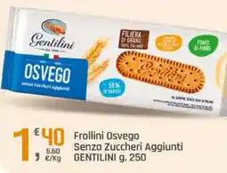 Supermercati Dok Frollini Osvego Senza Zuccheri Aggiunti Gentilini offerta