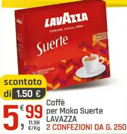 Supermercati Dok Caffè per Moka Suerte LAVAZZA offerta