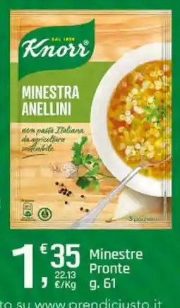Supermercati Dok Knorr Minestra Anellini offerta