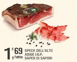 Supermercati Dok Speck dell'Alto Adige I.G.P. Saper di Sapori offerta