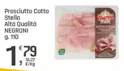 Supermercati Dok Prosciutto Cotto Stella Negroni offerta