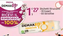Supermercati Dok Demakup Dischetti Struccanti 70 Expert/60 Sensitive offerta