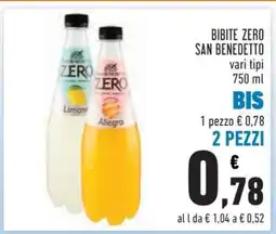 Conad BIBITE ZERO SAN BENEDETTO offerta