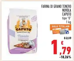 Conad FARINA DI GRANO TENERO NUVOLA CAPUTO tipo “0” 1 kg offerta