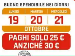 Supermercati Dok Buono spendibile nei giorni offerta