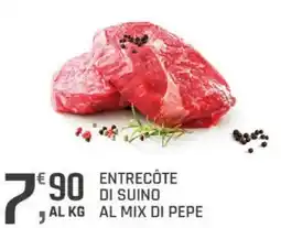 Supermercati Dok Entrecôte di suino al mix di pepe offerta