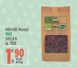 Supermercati Dok Mirtilli Rossi BIO SELEX offerta
