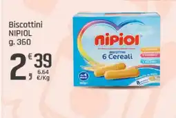 Supermercati Dok Biscottini Nipiol offerta