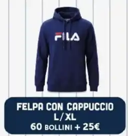 Supermercati Dok Felpa con cappuccio Fila offerta