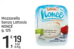Supermercati Dok Mozzarella Senza Lattosio NONCÈ offerta