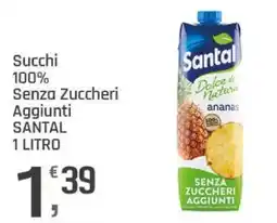 Supermercati Dok Succhi 100% Senza Zuccheri Aggiunti Santal offerta